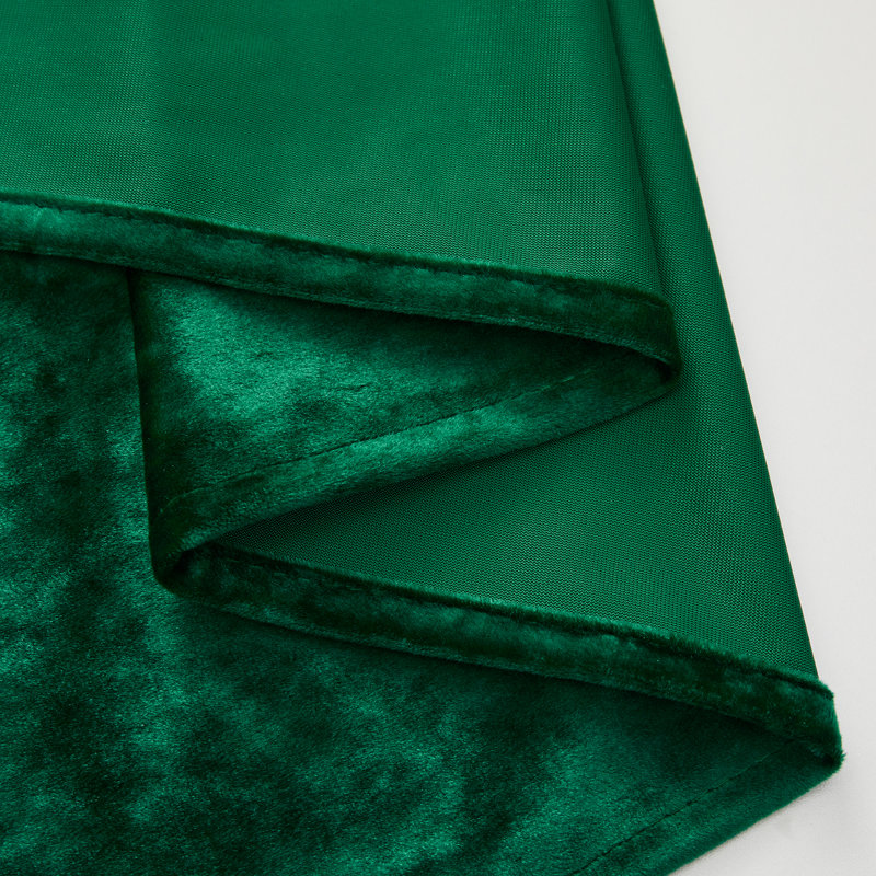 Deavion Velvet Crushed Curtains with Metal Grommets Room Darkening 2 Panel Set, 52" W x 63" L, Dark Green