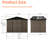 8 ft. W x 6 ft. D Metal Storage Shed
