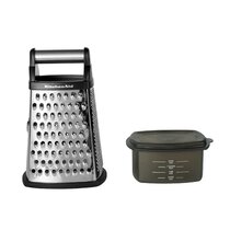 Sous Kitchen Parmesan Cheese Grater With Handle - Box Graters For Kitchen  Handheld With Non-Skid Base - Graters Handheld - Food And Vegetable Grater