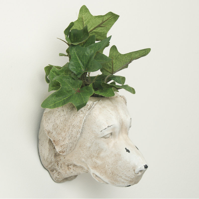 Izabella Handmade Wall Planter, Cream