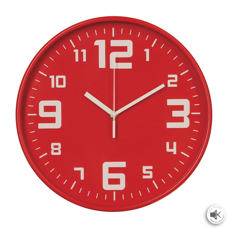 Alcesta Wall Clock, Red