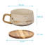 Avrian Ceramic Teacup and Saucer-427587565