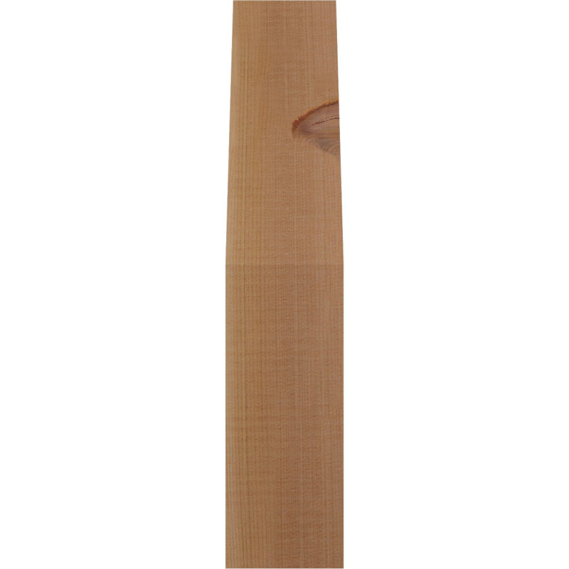 Attelle de genou Funston, Cèdre rouge, Lisse, H 18 po x l 3,5 po x P 6 po