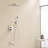 Shower System With 10 Inch Rain Shower Head And Handheld Wall Mounted And Down Sprayer,High Pressure Rainfall Shower Faucet Fixture Combo Set With 2 In 1 Handheld Showerhead For Bathroom, Chrome