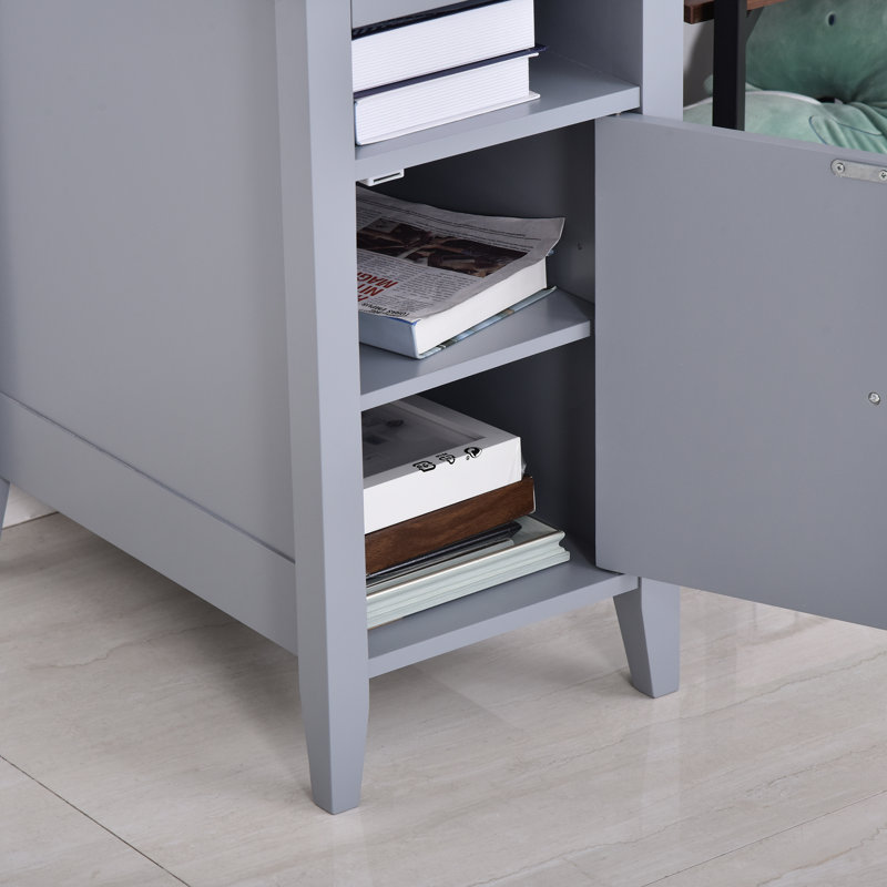 14.2'' W Nightstand, Grey