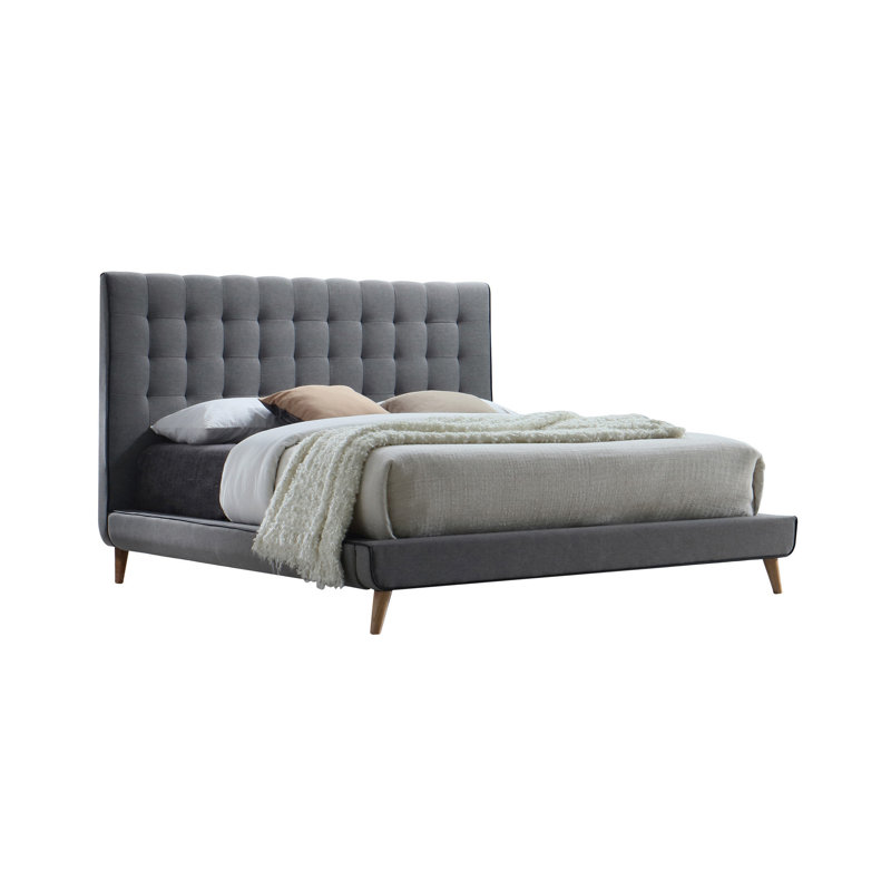 Hallah Upholstered Platform Bed, Queen