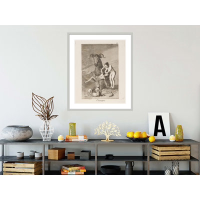 Ensayos. (Trials.) by Francisco de Goya -Framed Giclee Print