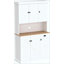 Armoire de rangement pour garde-manger, huche autoportante avec tablettes réglables et 1 tiroir, armoire d'appoint de salon-1833951363