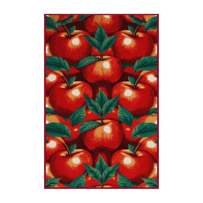  Tapis lavable pomme de Tahiti, Rectangle 6 pi x 9 pi