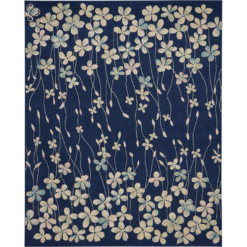 Zaizi Floral Indoor Rug, Rectangle 8'10" x 11'10"