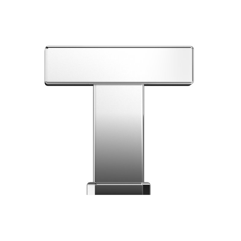 Poignée carrée, Chrome