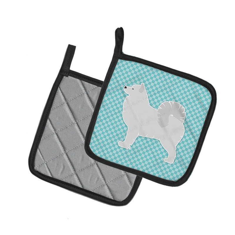 East Urban Home Polyester Potholder, Blue