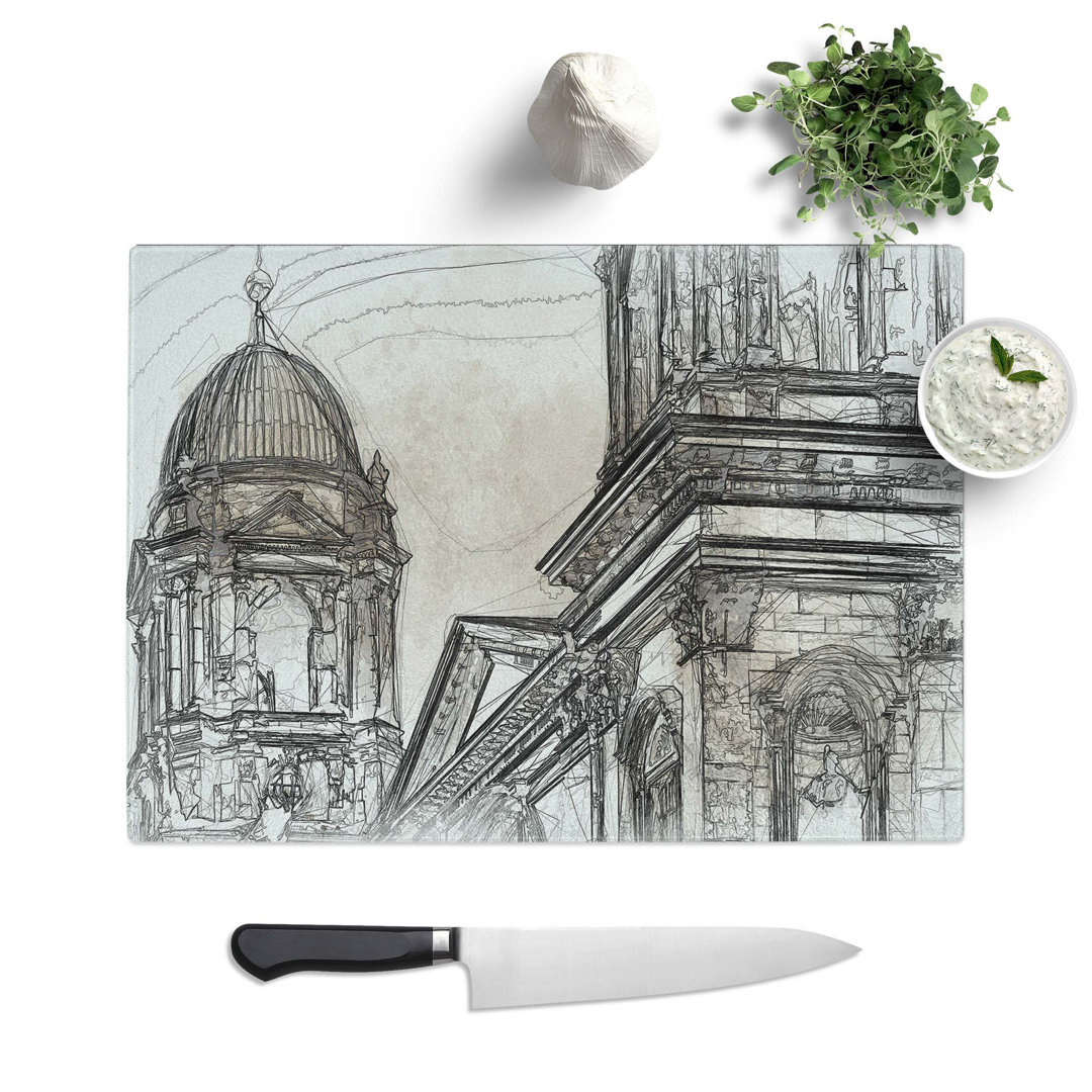 Glass Dom Berlin Cathedral in Abstract Chopping Board