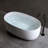 47'' Independent Solid Surface Resin Stone Bathtub, A Modern Designed Independent Bathtub With Pop-Up Drainage And Overflow Pipes