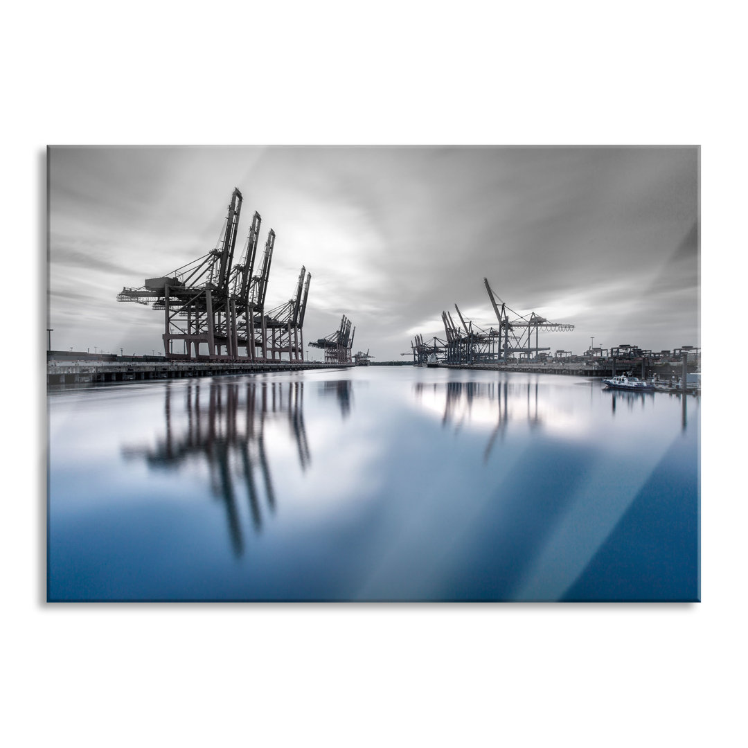 Glasbild | Wandbild Auf Echtglas | Hafen Im Abendschein LFy16941