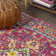 Brooklyn Geometric Medallion Red/Pink Rug