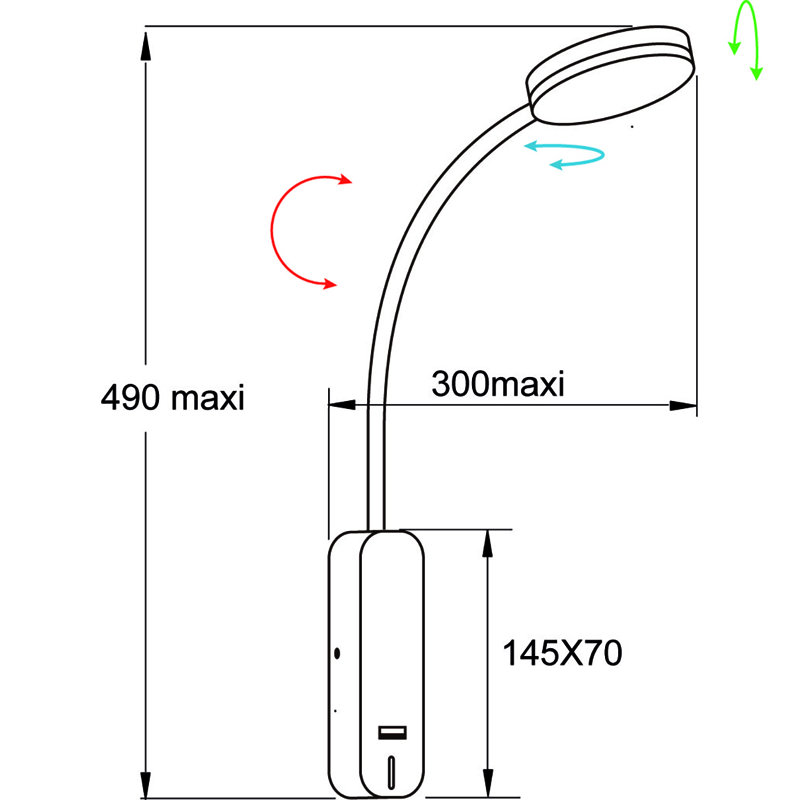 Peek LED Spotlight, White