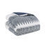 Ensemble d'édredon en coton 3 pièces avec capitonnage en chenille bleu marine-119181257-119181260