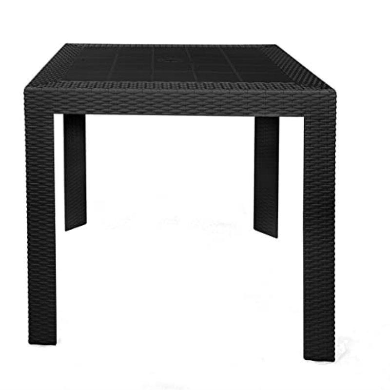 Table de salle à manger Nashia, Noir, 31 po de largeur