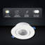 Plafonnier encastré à cardan 700 lumens - sélectionnable 2700K-5000K - blanc