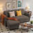 Versatile Sectional Sofa Couch, Small Sleeper Sofa with Storage and Pull-Out Bed-1376277568