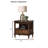 Modern Style 1Pc End Table With Pull Out Tray, Drink Table