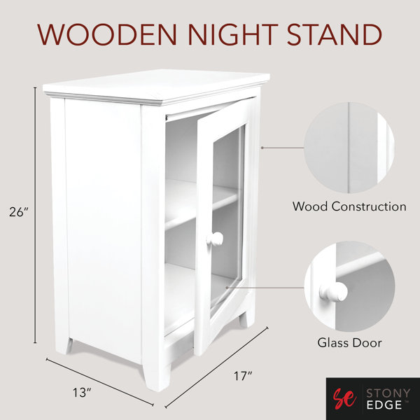 Red Barrel Studio® Yusuf Solid Wood Nightstand & Reviews | Wayfair