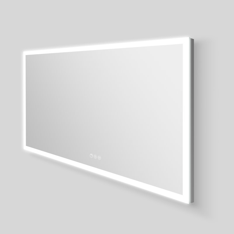 Streamline Rectangular Frameless LED Bathroom Vanity Mirror with Defogger, Dimmability, Color Temperature Change