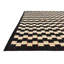 Tapis noir et blanc 5 x 8 Petrella