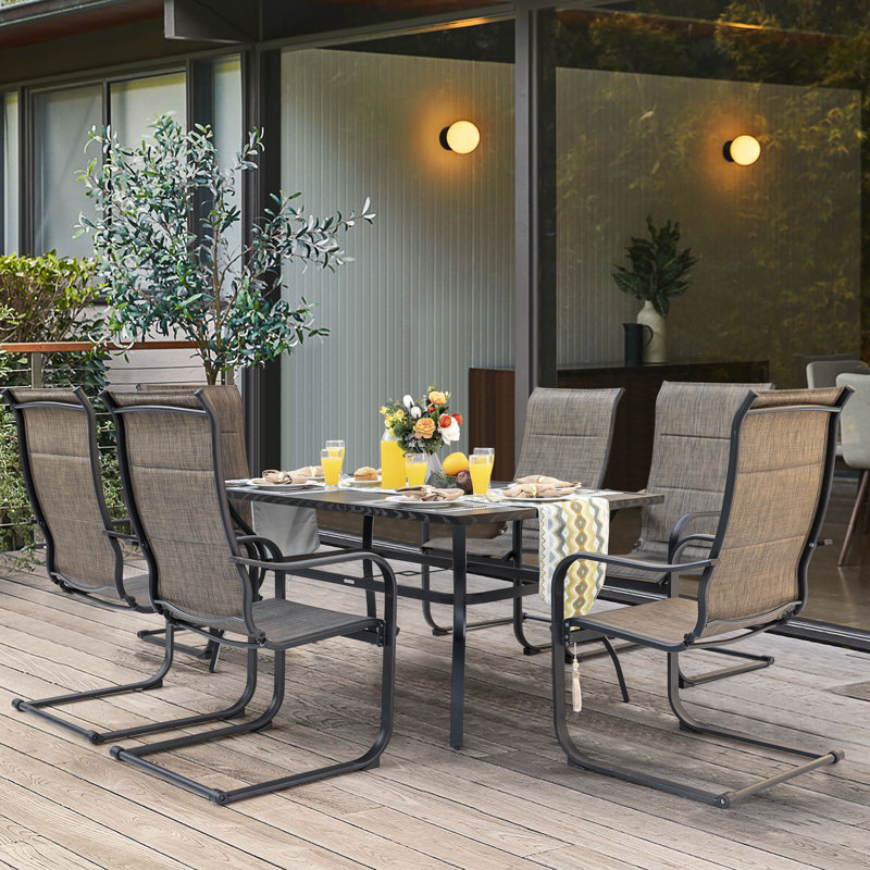Reia Rectangular 6 - Person 60.7'' Long Dining Set, Brown