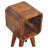 16" Chestnut Solid Wood Square Nightstand