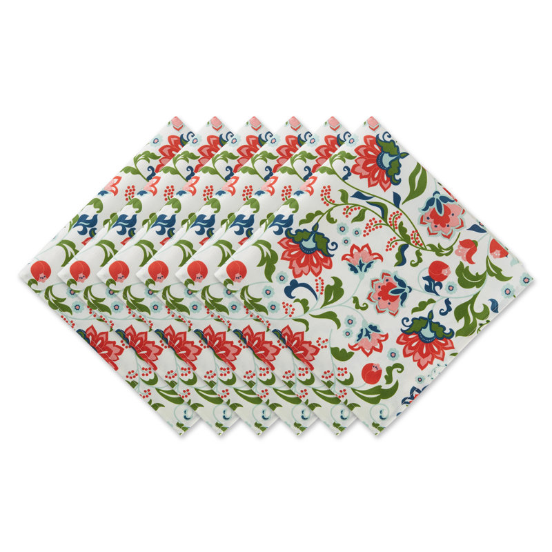 Afan Polyester Floral Square Napkin