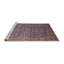 Tapis marocain multicolore tissé à la machine-366794414