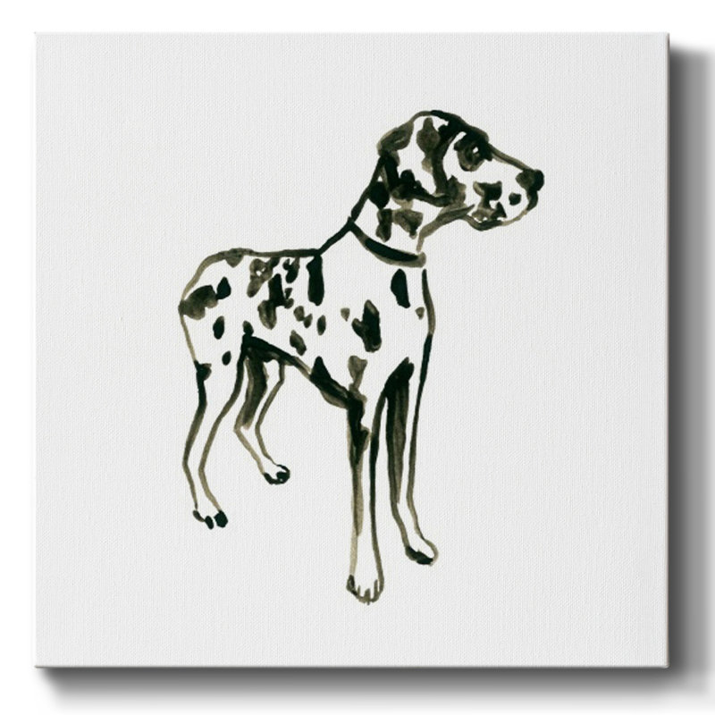 Canine Cameo II-Gallery Wrapped Canvas, 32" H x 32" W
