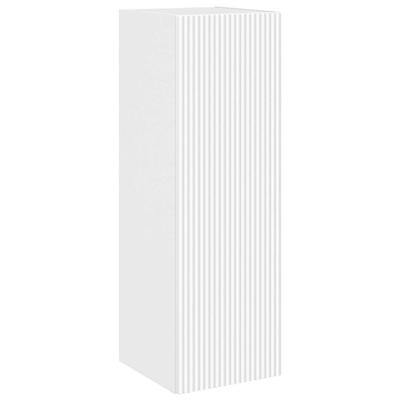 Engineered Wood Linen Cabinet, White, 100cm H x 33cm W x 34.5cm D