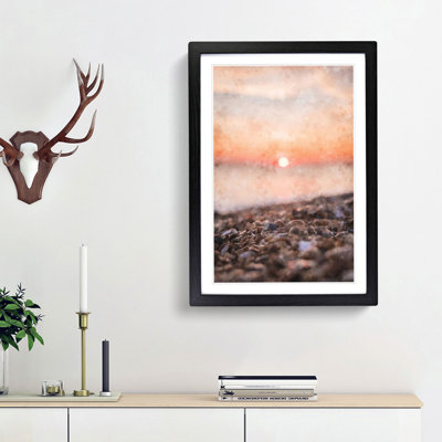 Sunset over Brighton Beach - Picture Frame Graphic Art Print