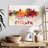 Atlanta Skyline Colors Canvas Print-92497304