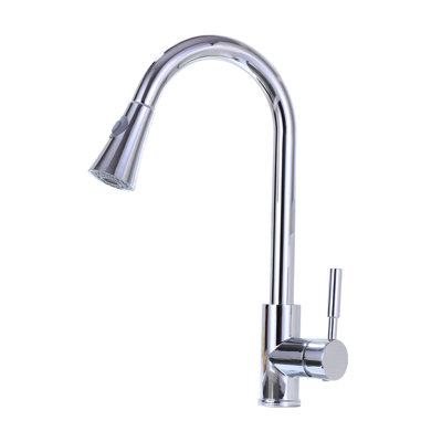 Topcraft Single Handle Single Hole Pull Down Kitchen Sink Faucet