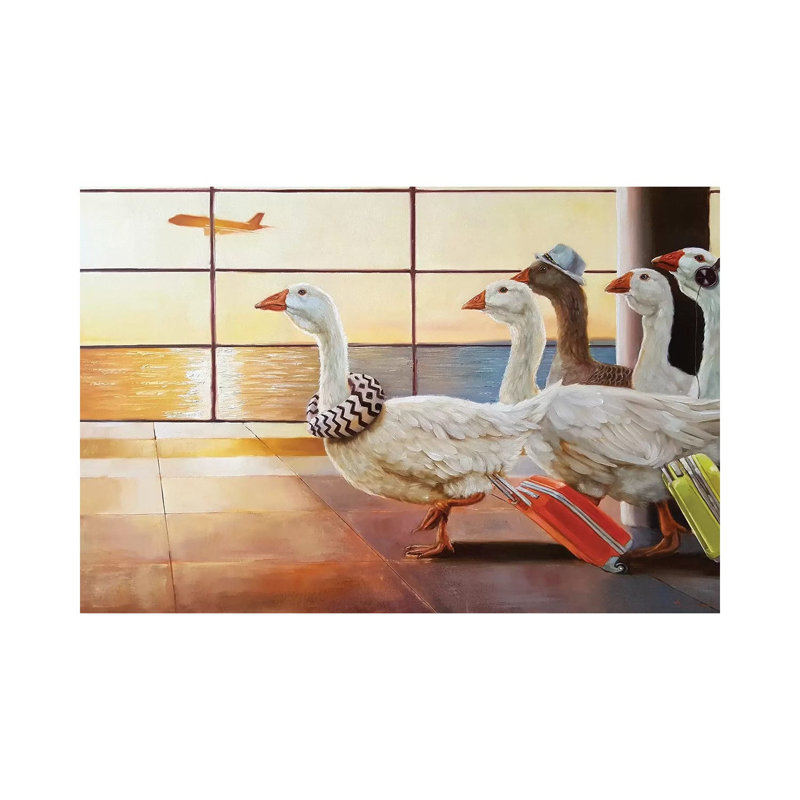 First Class Migration by Lucia Heffernan - Wrapped Canvas Painting, 66.04 cm H x 45.72 cm W x 1.91 cm D