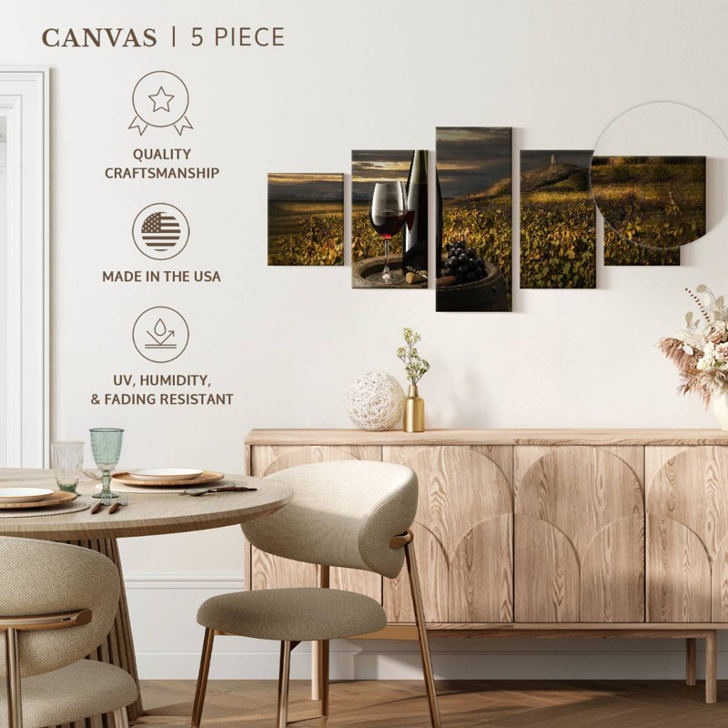 Wine Relaxation, 24" H x 55" W