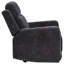 Fauteuil inclinable électrique Kennett gris foncé en chenille-1391470065