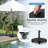 Ailet 51 Lb. Free Standing Umbrella Base with Wheels