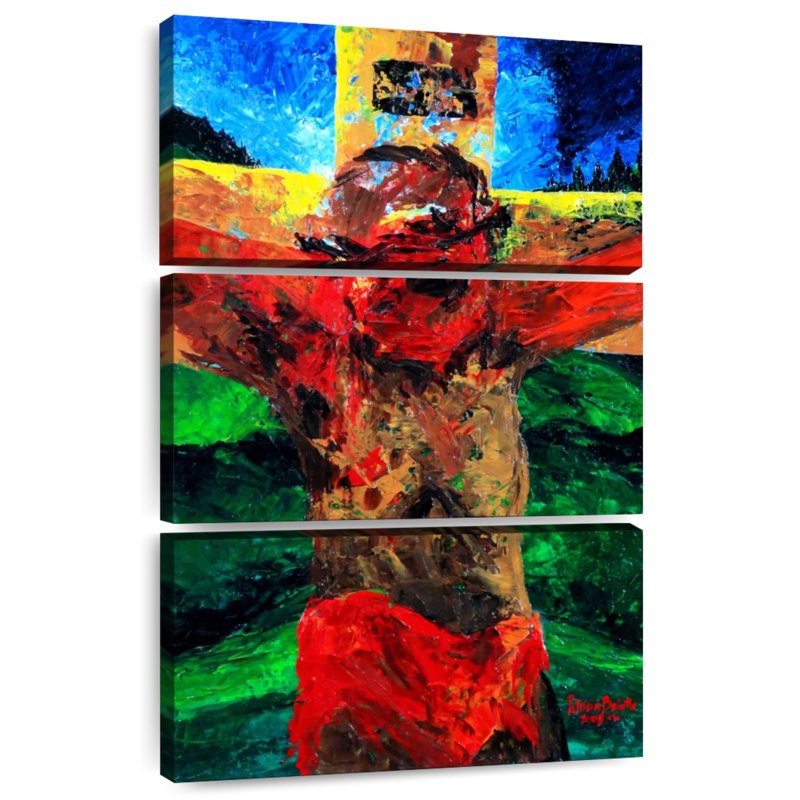 Avery Crucifixion It Is Finished, 38" H x 24" W