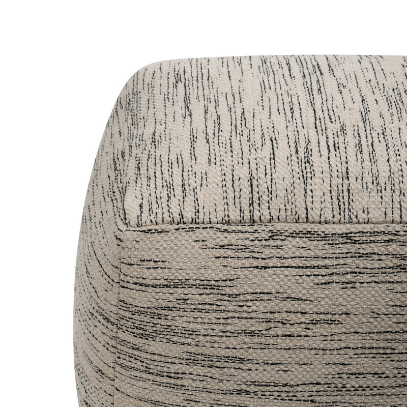 Repose-pieds Yinka, Coton noir et beige