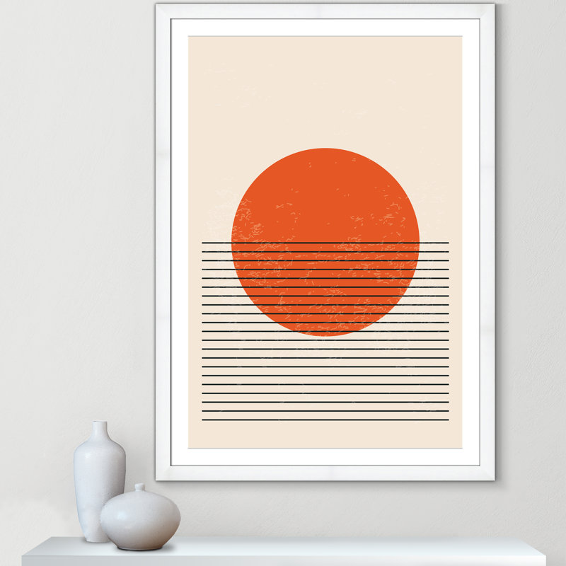 «Bright Minimal Series # 2» par Stanley, L 35 po x H 49 po, Blanc satiné, Matted Print