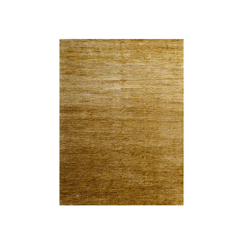 9'x12'1" Copper Brown Plain Solid Design Pure Sari Silk Hand Knotted Rug 92878B24B9BC443F8443A4E43AC908FD