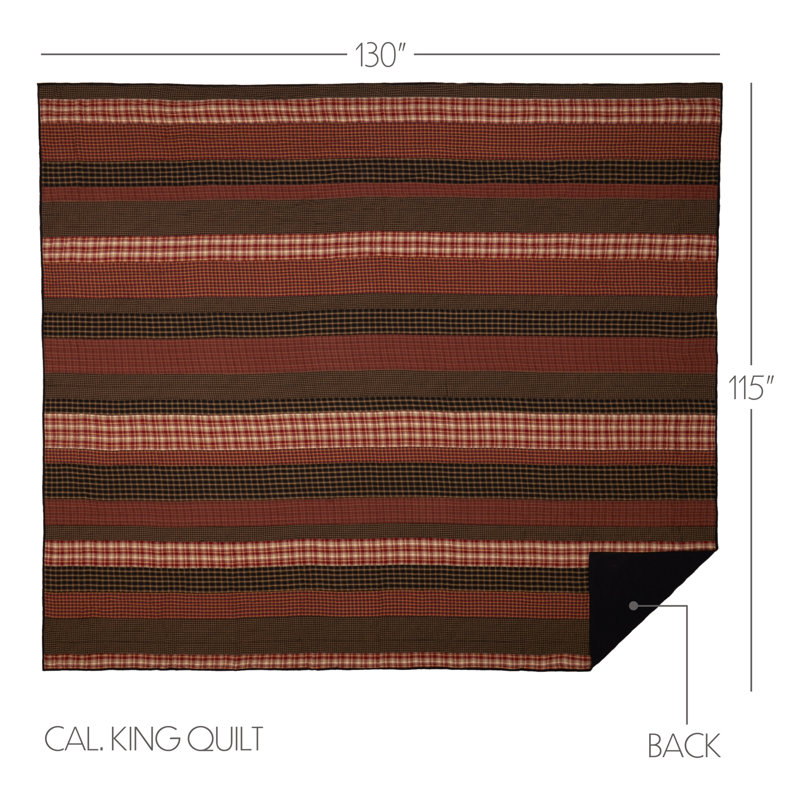 Beckham Traditional Cotton Quilt, California King Quilt