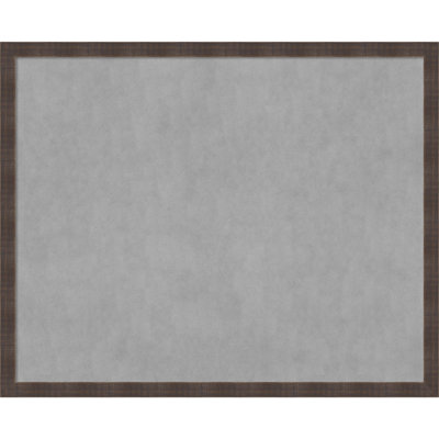 Magnetic Solid Wood Framed Metal Bulletin Board