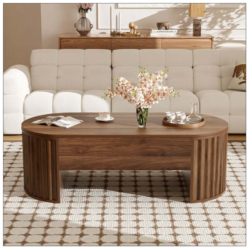 Table basse à plateau relevable 47,2 po, Brown