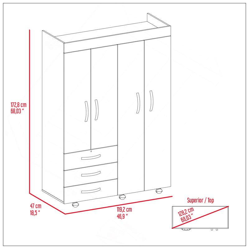 Armoire mobile en velours, chambre à coucher, noir